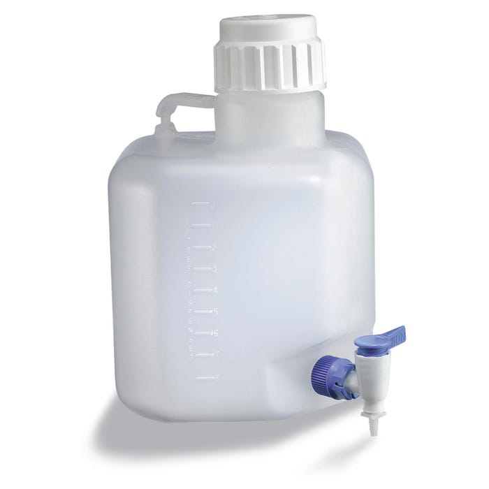 Azlon Heavy Duty Carboy with Stopcock, 5L, Polypropylene