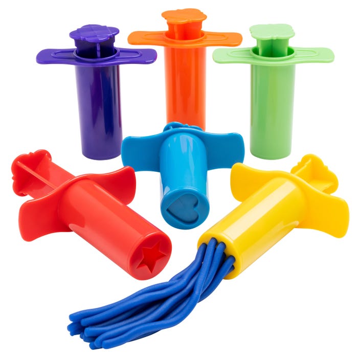 Ready2Learn Dough Extruders, Assorted Shapes, Set Of 6