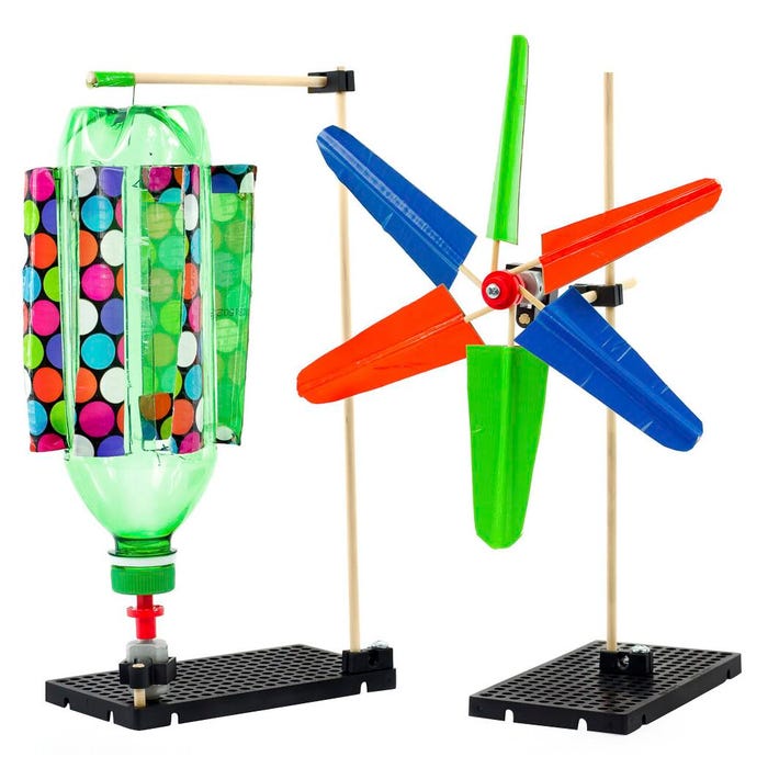 TeacherGeek Mini Wind Turbine, Pack of 10