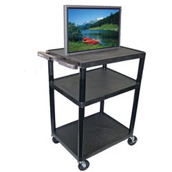 Luxor H Wilson LP AV Table, 32 in W X 24 in D X 40 in H, Black 623502