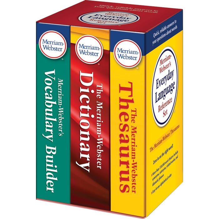 Merriam-Webster's Everyday Language Reference Set, 3 Books