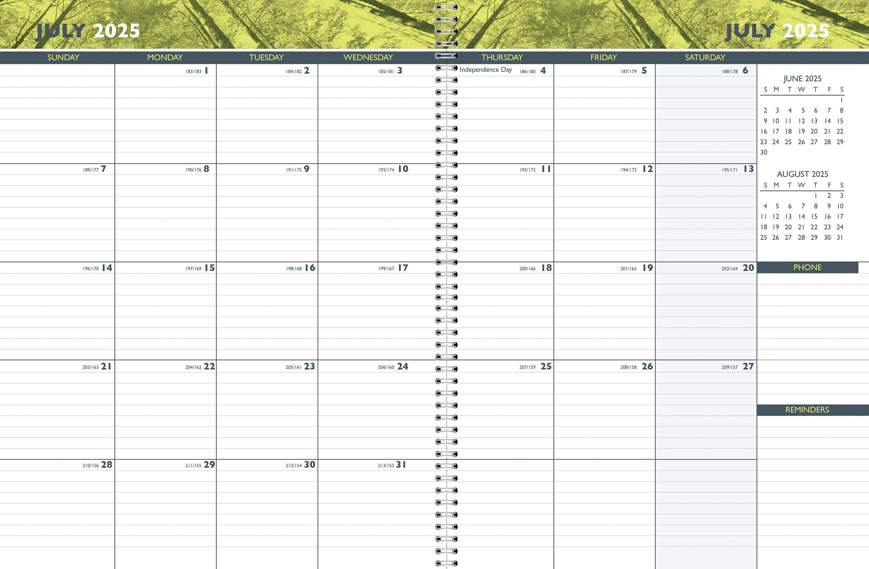 Image for Hammond & Stephens 14 Month Academic Planner, July 2025-August 2026, 8-1/2 x 11 Inches from School Specialty