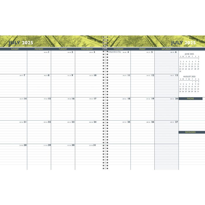 Hammond & Stephens 14 Month Academic Planner, July 2025-August 2026, 8-1/2 x 11 Inches