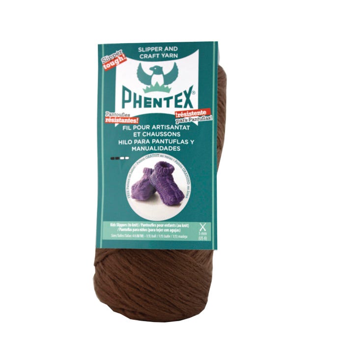 Phentex Olefin Washable Craft Yarn, 3 Ounces, 167 Yards, Brown