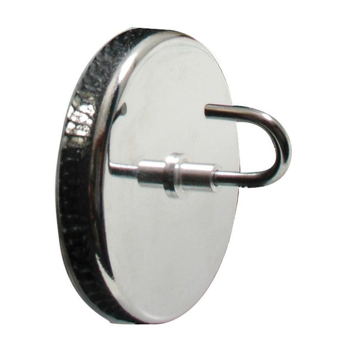 Baumgartens Magnetic Hook, 20 lb Capacity, Chrome