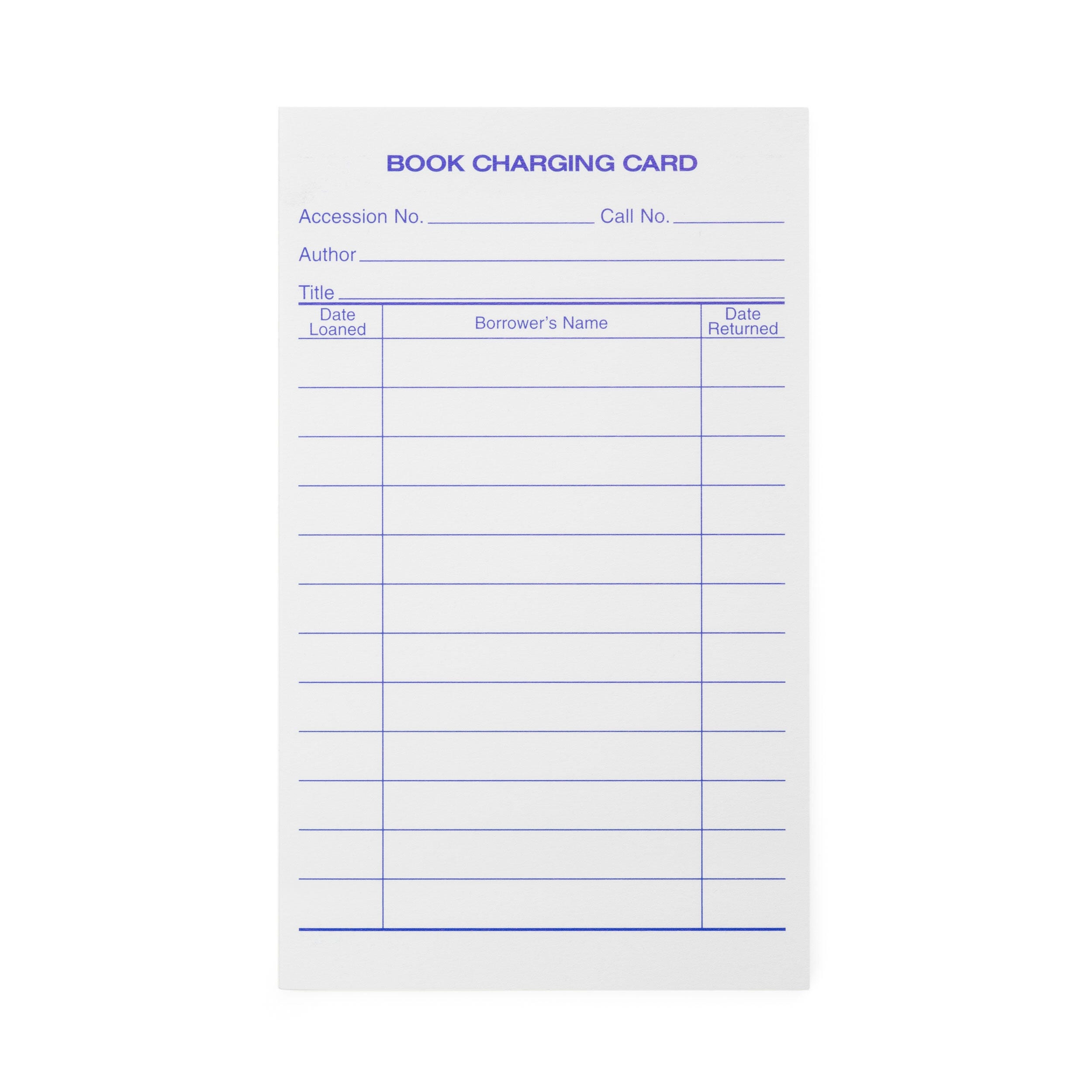 School Smart Library Checkout Cards, 3 x 5 Inches, White, Pack of 500 1485891