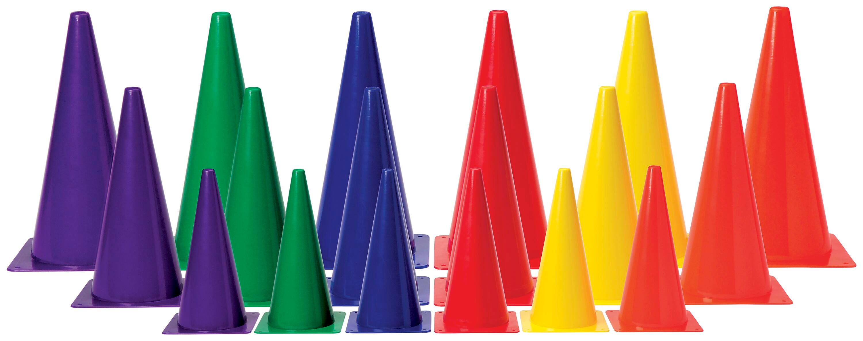 Image for FlagHouse Stackable Cones, Medium Weight, 12 Inches, Green from School Specialty