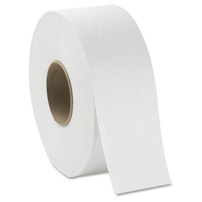 Pacific Blue Basic 2-Ply Jumbo Roll Toilet Paper, White, Pack of 8