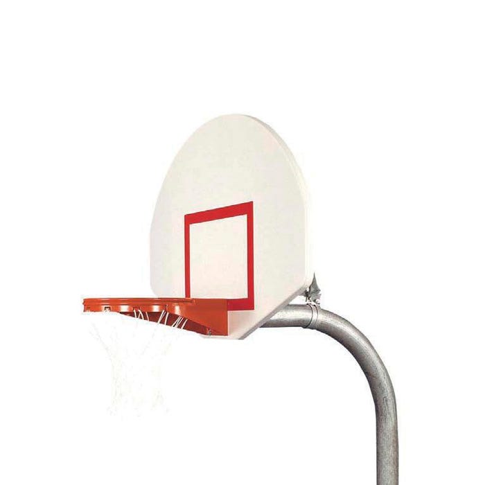 Bison Gooseneck Heavy Duty Steel Fan Playground Basketball System, 4-1/2 Inch Diameter Pole