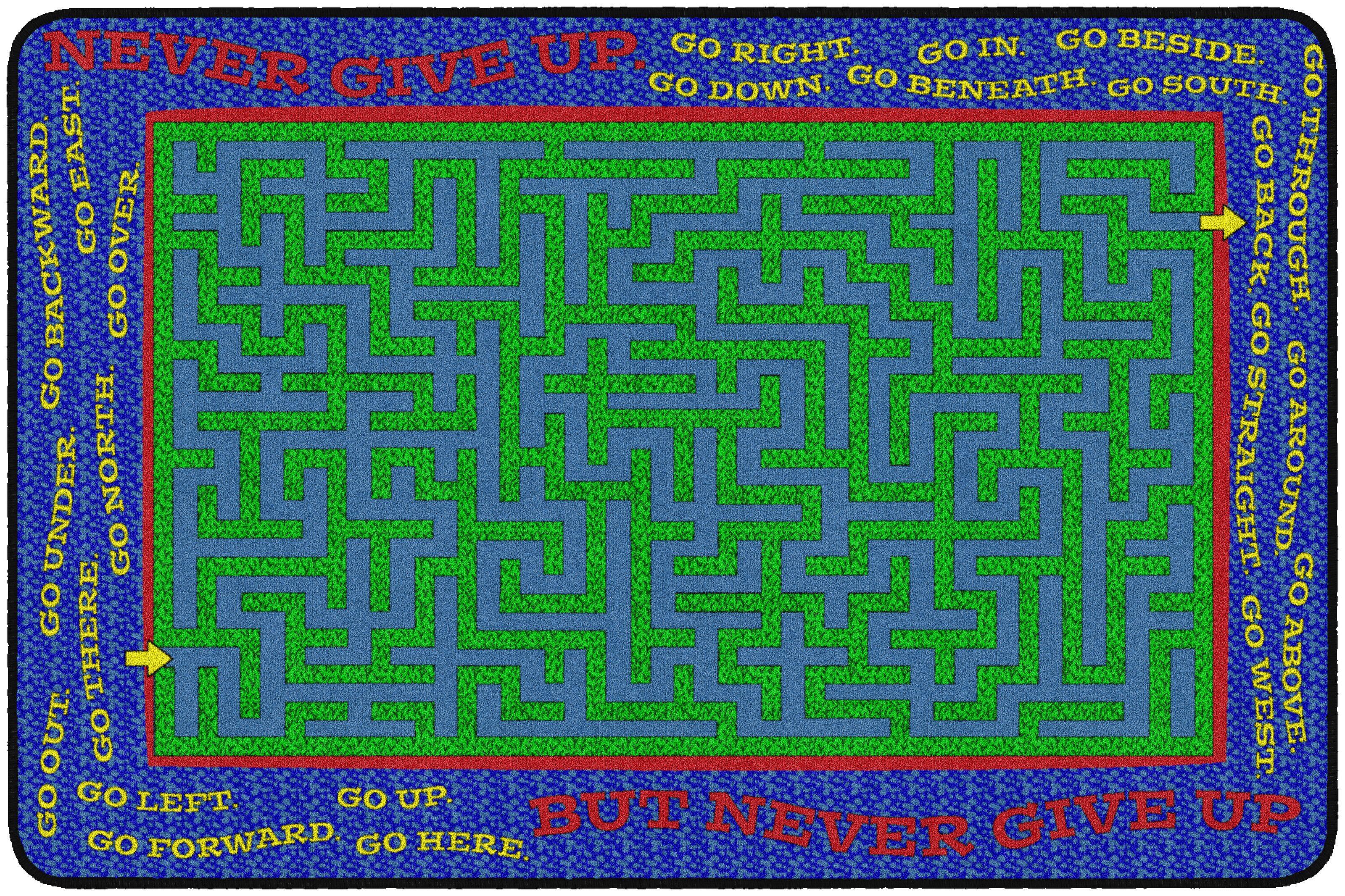 Flagship Carpets Never Give Up Carpet, Rectangle 4002319