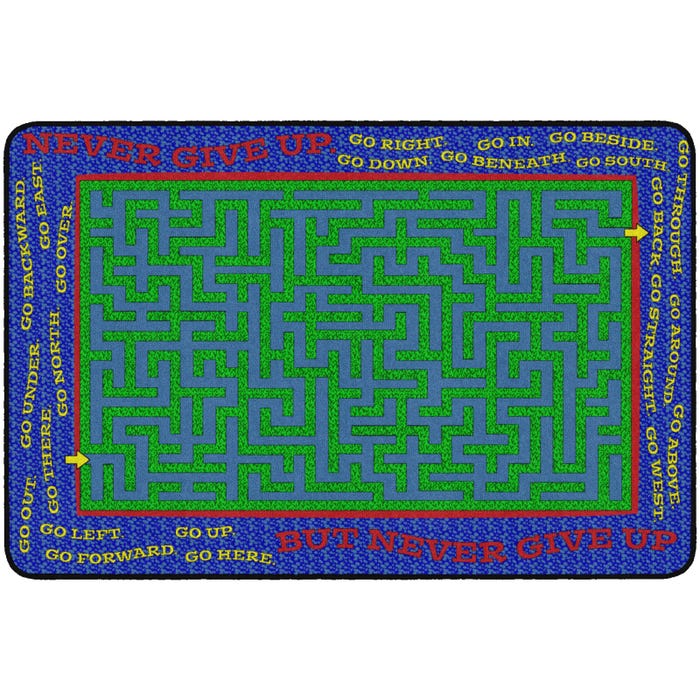 Flagship Carpets Never Give Up Carpet, Rectangle