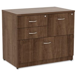 Lorell Essentials Laminate 4-Drawer Lateral File, 35-1/2 x 22 x 29-1/2 Inches, Walnut 1565530