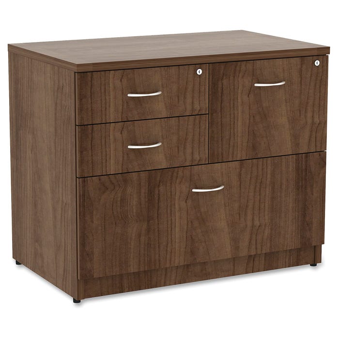 Lorell Essentials Laminate 4-Drawer Lateral File, 35-1/2 x 22 x 29-1/2 Inches, Walnut