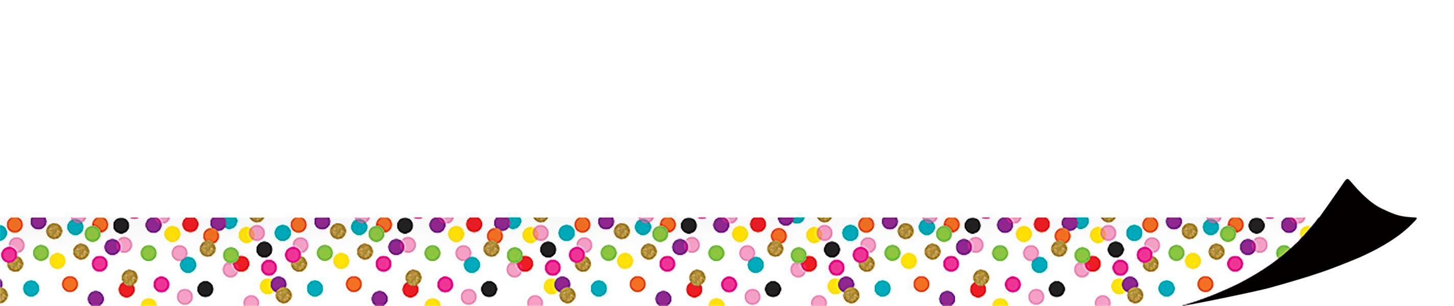 Teacher Created Resources Confetti Magnetic Border Trim, Item Number 2051197