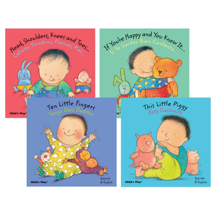 English Spanish Language Baby Board Book Set