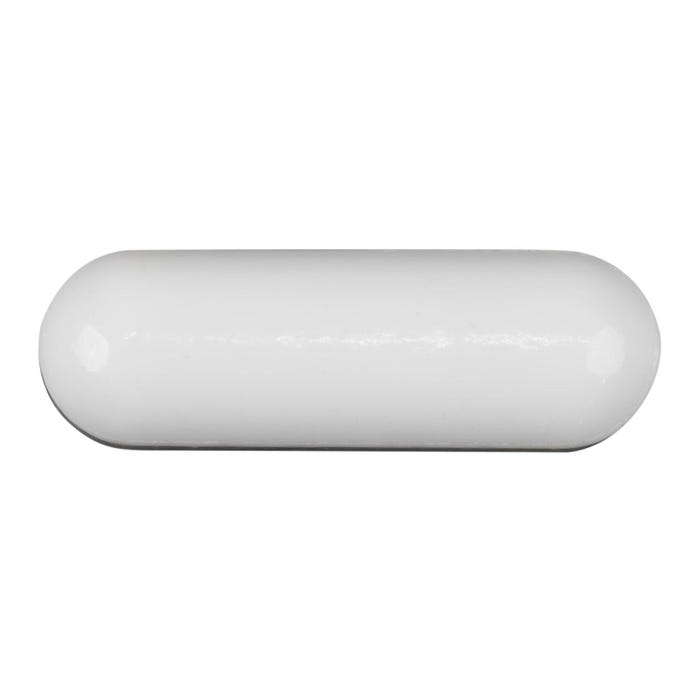 Heathrow Scientific Magnetic Stir Bar, PTFE, Smooth, 25 x 8 Millimeters, White, Pack of 10