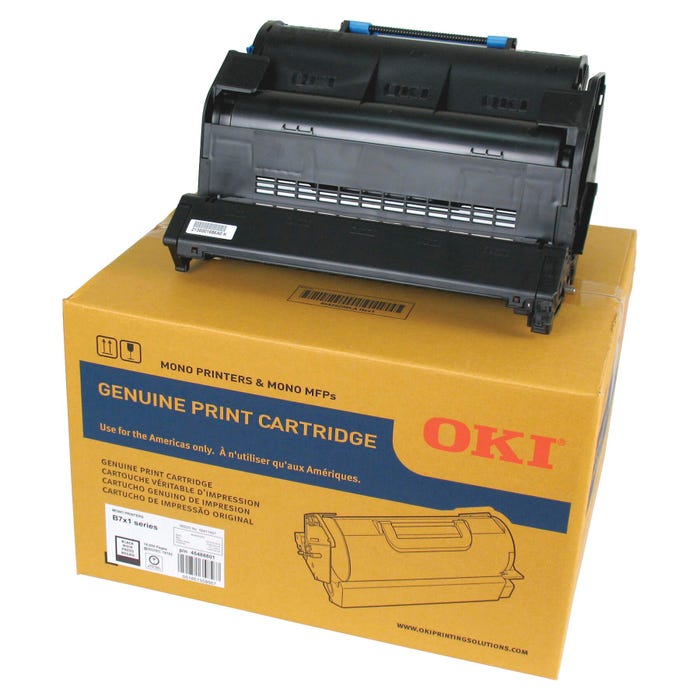 Okidata Ink Toner Cartridge, 45488801, Black