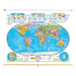 Nystrom Political Relief World Map, Item Number 1398273