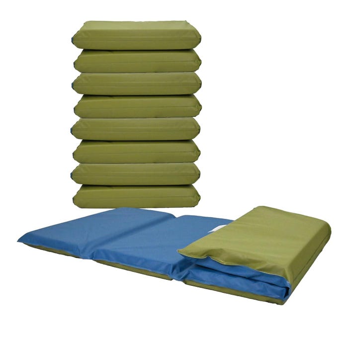 Children's Factory 4-Section Folding Mat, 48 x 24 x 2 Inches, Set of 5