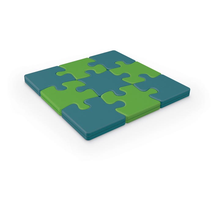 Mooreco Tinker Foam Puzzle Floor Pad, 9 Piece Set