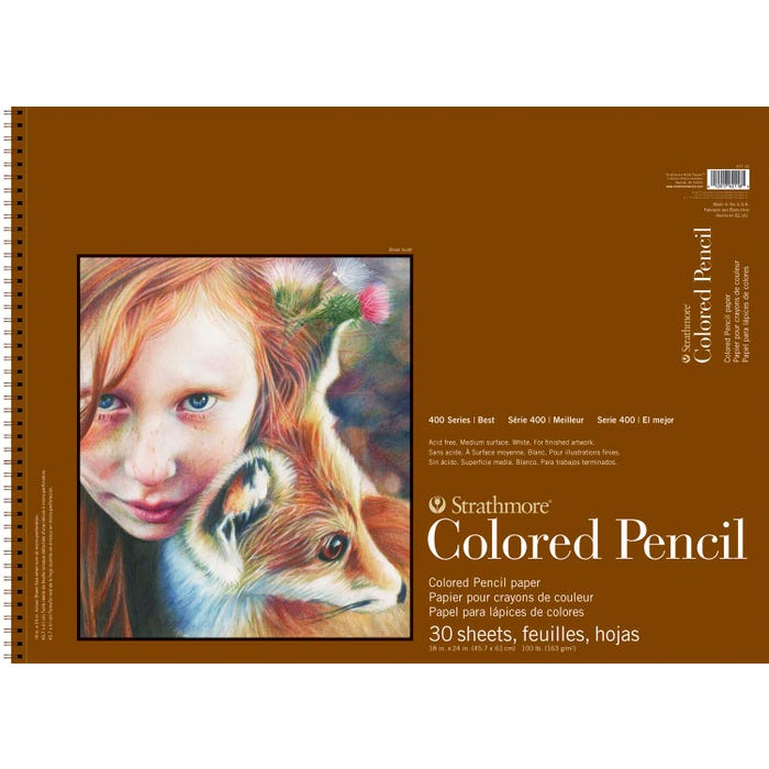 Strathmore 400 Series Colored Pencil Pad, 30 Sheets