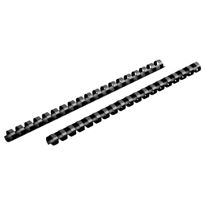 Mead CombBind Binding Spines, 9/16 Inch, Black, Pack of 125