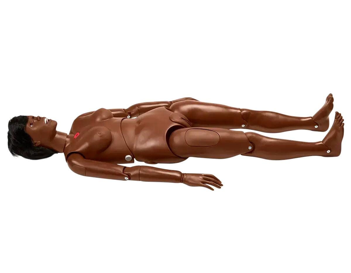 Gaumard Simple Susie Nursing Care Patient Simulator, Dark Skin Tone