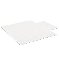 ES Robbins EverLife Chair Mat for Flat to Low Pile Carpet, 36 x 48 Inches with Lip, Clear