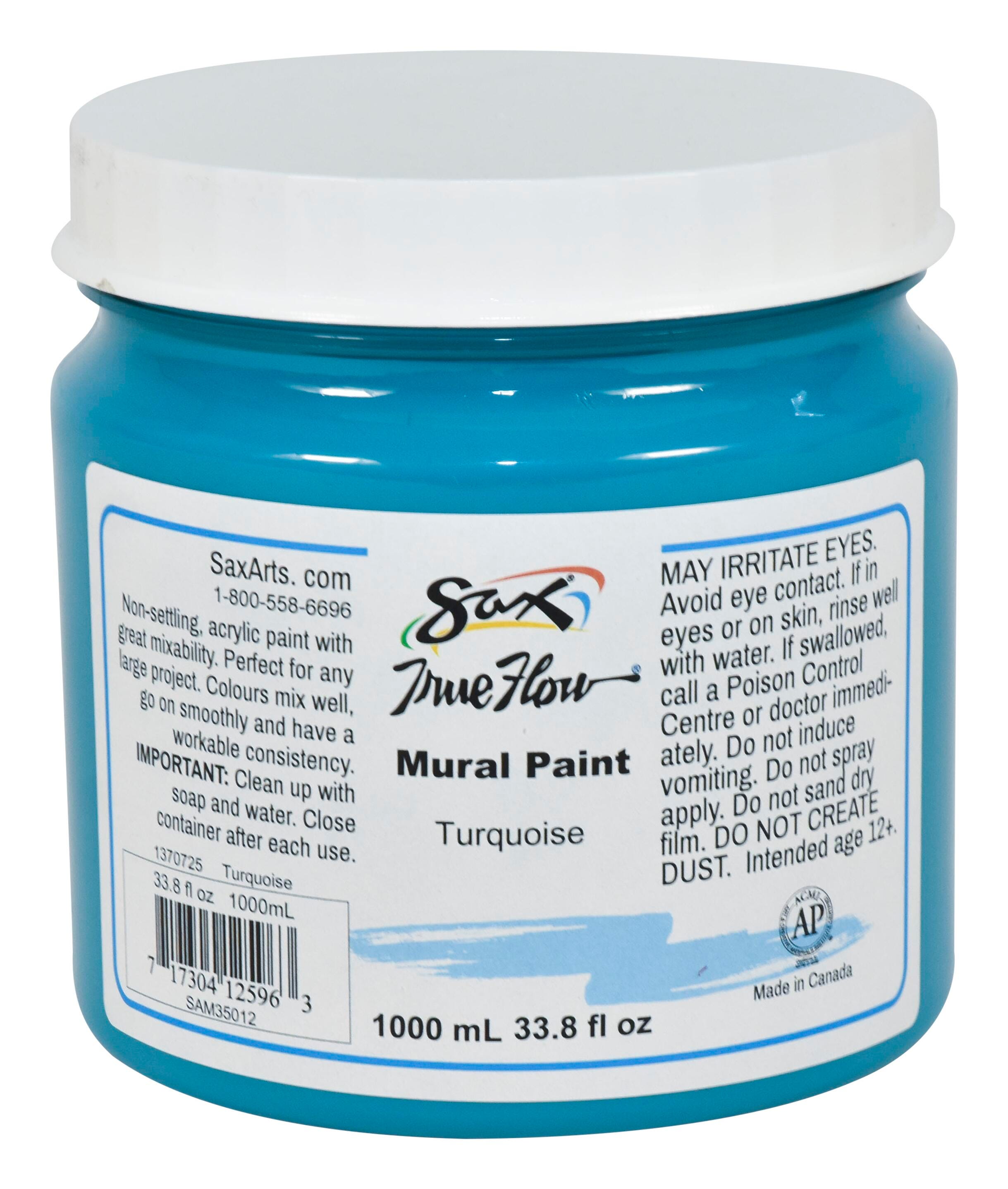 Sax Acrylic Mural Paint, 33.8 Ounces, Turquoise 1370725