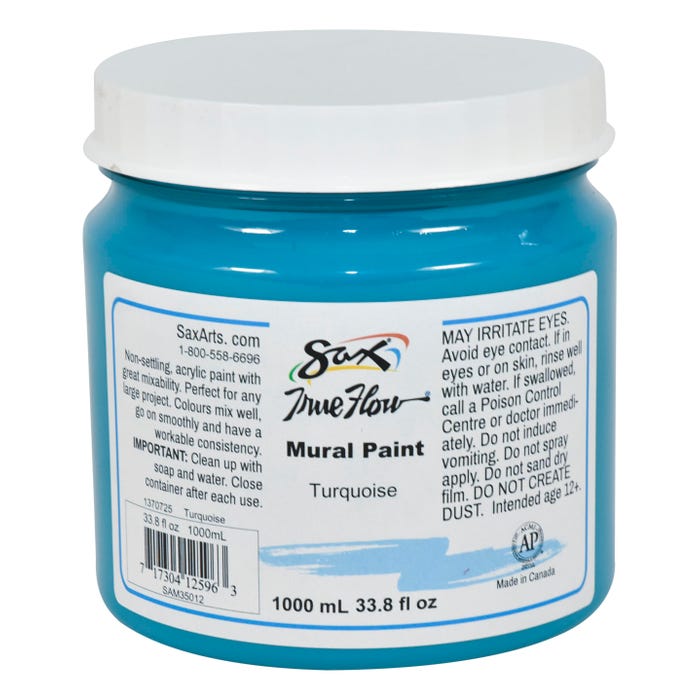 Sax Acrylic Mural Paint, 33.8 Ounces, Turquoise
