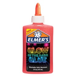 Elmer's Glow in the Dark Liquid Glue, 5 Ounces, Pink Item Number 2001193