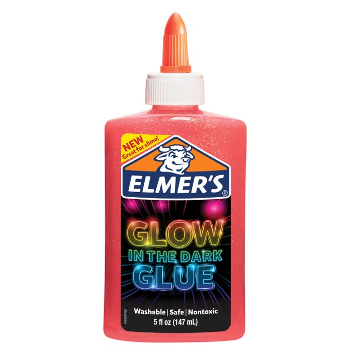 Elmer's Glow in the Dark Liquid Glue, 5 Ounces, Pink