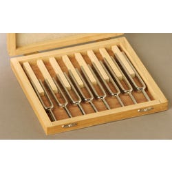 Frey Scientific Steel Tuning Forks, 256 to 512 Hertz, Set of 8, Item Number 531830