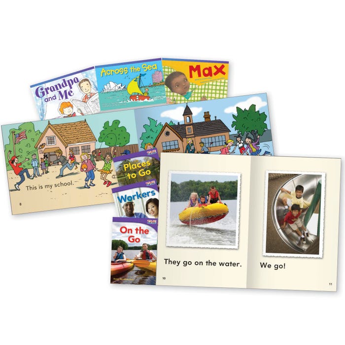 Teacher Created Materials In the Community Fiction & Nonfiction Text Pairs, Grade 1, Set of 6