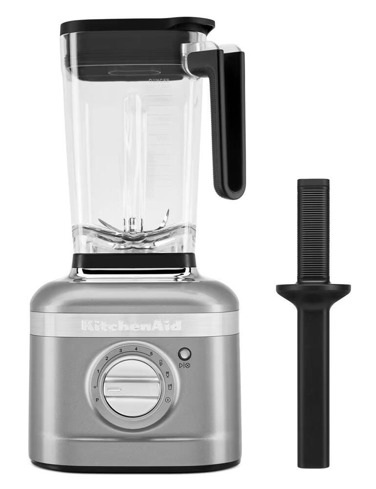 KitchenAid K400 Variable Speed Blender with Tamper, Contour Silver 2219150