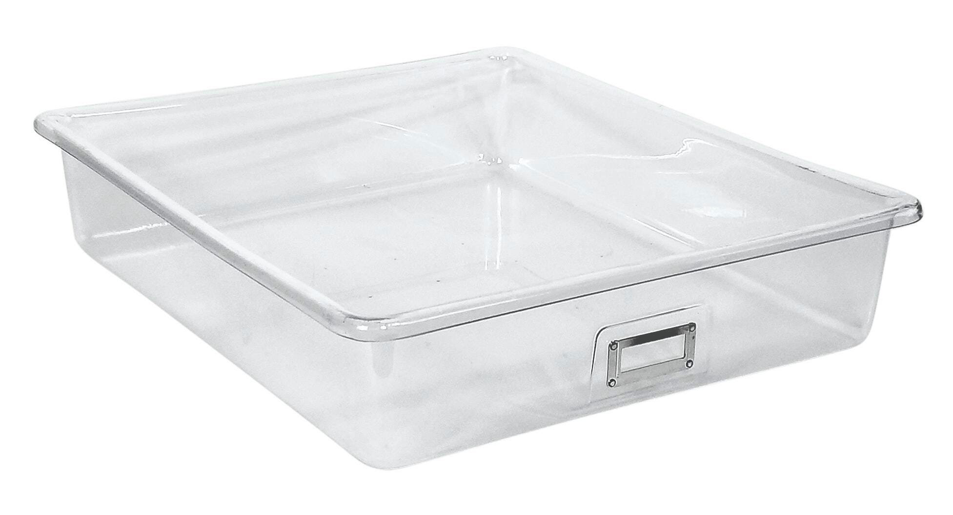 Shirley K's T-163 Storage Bin, 21 x 19 x 4-1/2 Inches, Clear Item Number 2006629