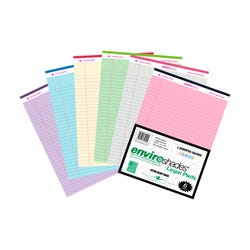 Roaring Spring Legal Pad, 8-1/2 x 11-3/4 Inch, 50 Sheets, 6 Pack, Asst Color Paper 2103591