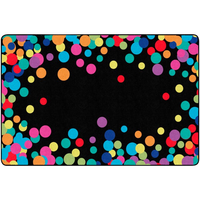 Childcraft ABC Furnishings Colorful Confetti Carpet for Classrooms, Rectangle