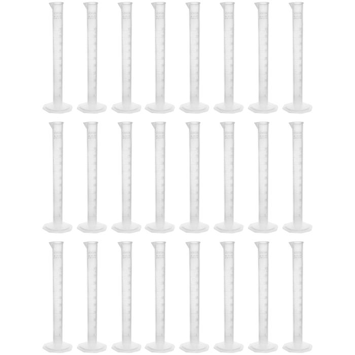 Eisco Graduated Cylinder, Polypropylene, Octagonal Base, 10mL, Pack of 24