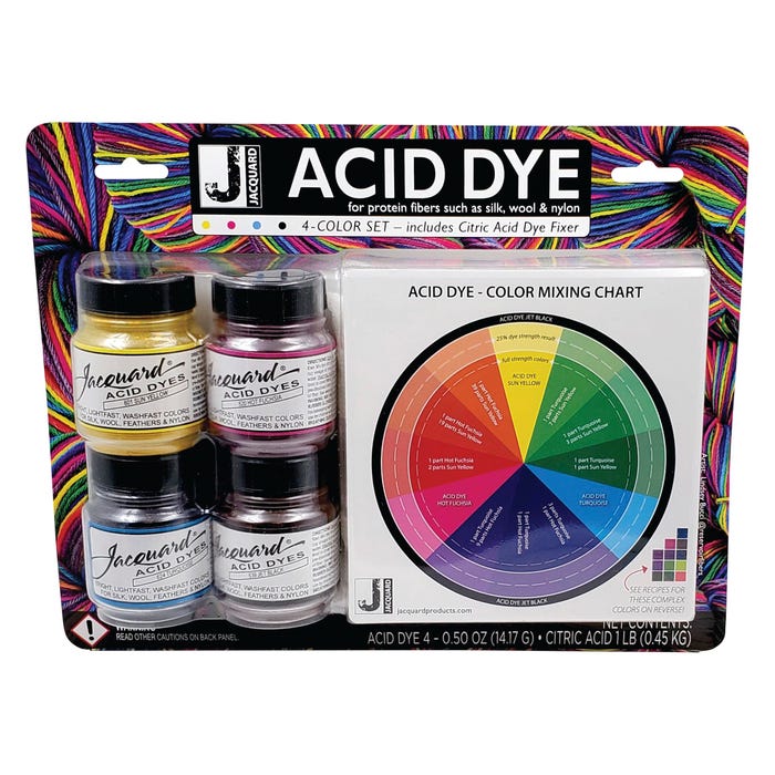 Jacquard Acid Dye Set, 6 Pieces