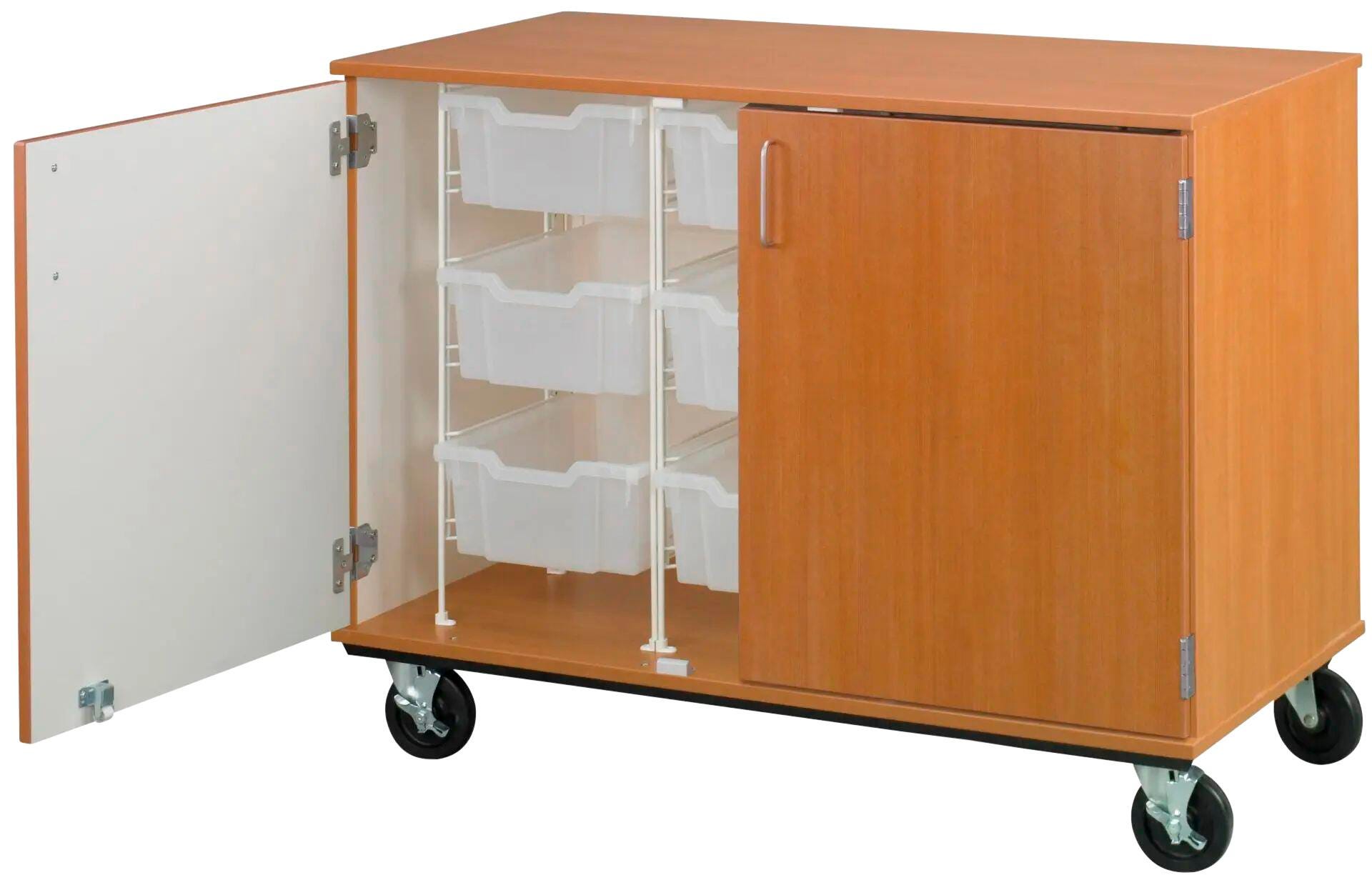 Stevens I.D. Systems Mobile Tray Storage Cart with Doors and Lock, 9 Trays, 44 x 24 x 36 Inches 4001066