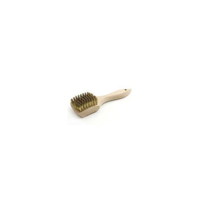 Brush Research Scrub Brush, Crimped Brass Trim