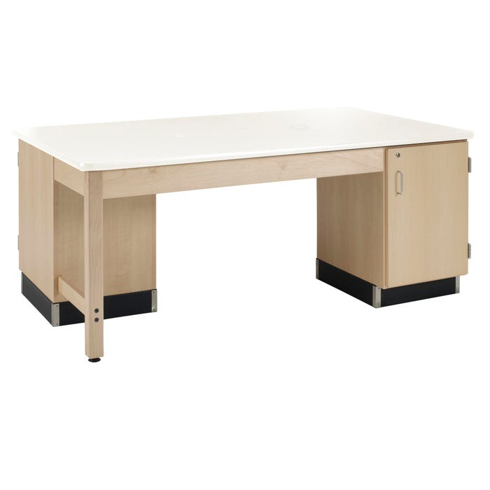 Diversified Woodcrafts Sewing Table for 2 Student, 72 x 42 x 30-1/4 Inches, Almond Laminate Top