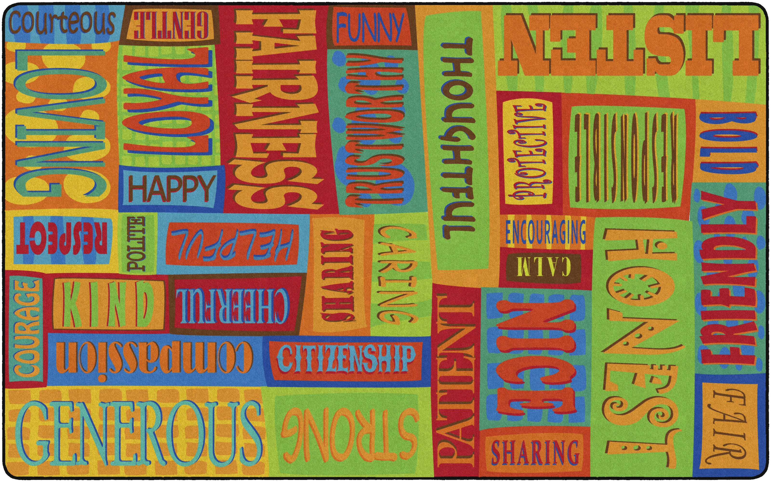 Flagship Carpets Be A Good Friend Carpet, Rectangle 4002412