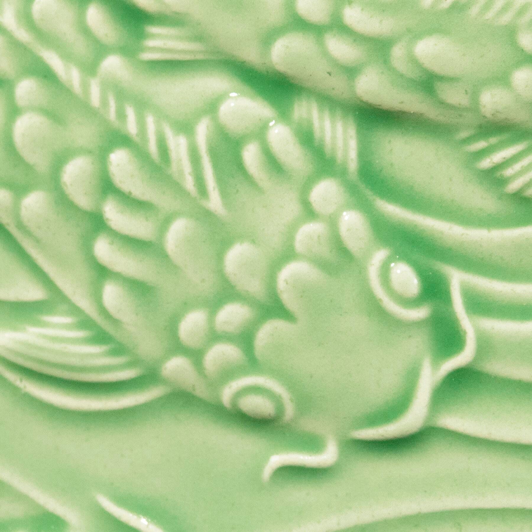 AMACO Low Fire Gloss Glaze, LG-45 Emerald Green, Transparent, Pint Item Number 351833