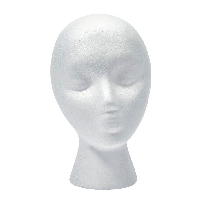FloraCraft SmoothFoM Foam Head, 8-1/2 L x 6-1/2 W x 11 H Inches, White, Pack of 6