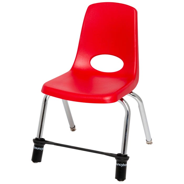 Bouncyband Classroom Pack for Elementary School Chairs, 13 to 17 Inches, Pack of 10, Black
