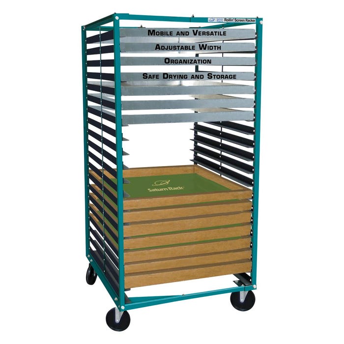 Saturn Rack Rollin' Screen Racker Drying Rack, 25-Shelves, 4 Wheel