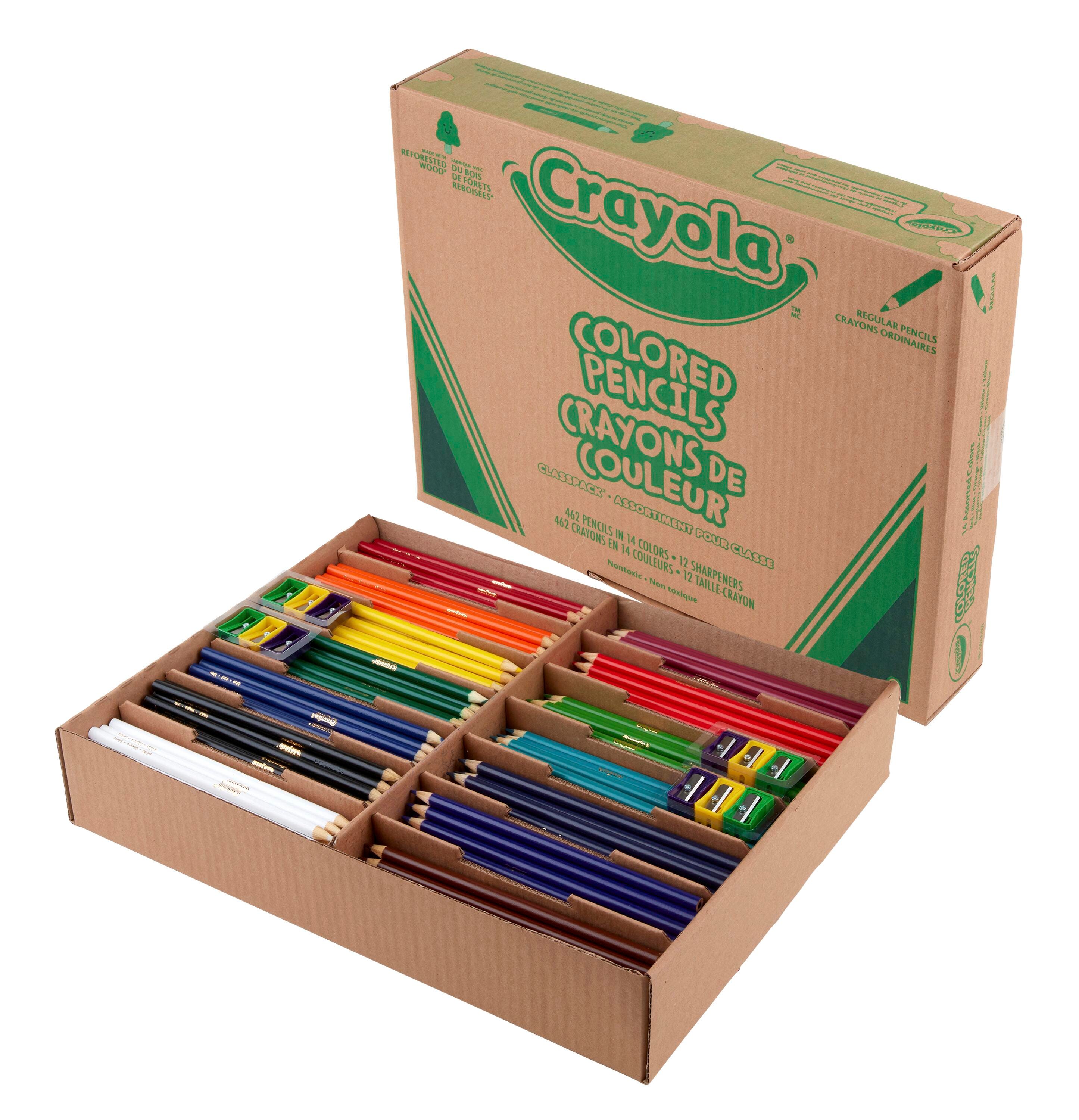 Crayola Colored Pencil Classpack, 14-Assorted Colors, Set of 462 2138998