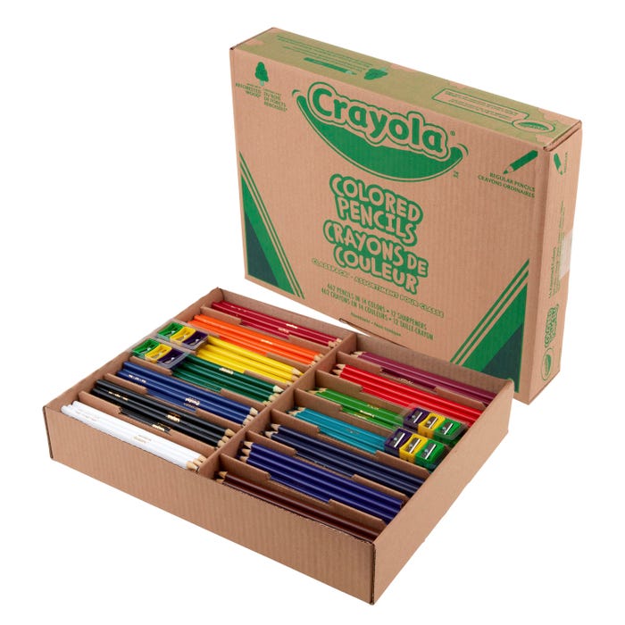 Crayola Colored Pencil Classpack, 14-Assorted Colors, Set of 462
